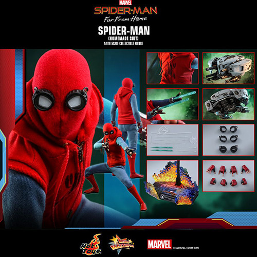 핫토이 MMS552 스파이더맨 홈메이드슈트 Spider-Man: Far From Home - Spider-Man (Homemade Suit)